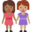 women holding hands, medium-dark skin tone, medium skin tone